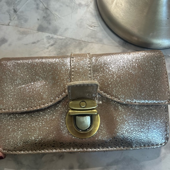 Anthropologie Metallic Gold Wallet - Picture 1 of 5